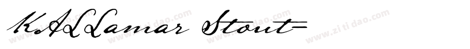 KALLamar Stout字体转换